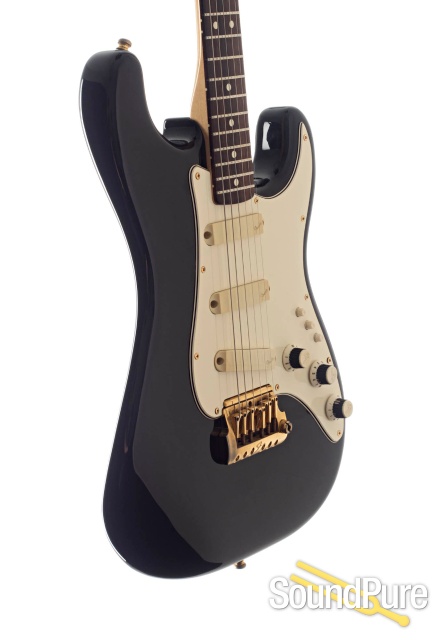 Fender 1983 Elite Strat Black #E330441 - Used — image 3