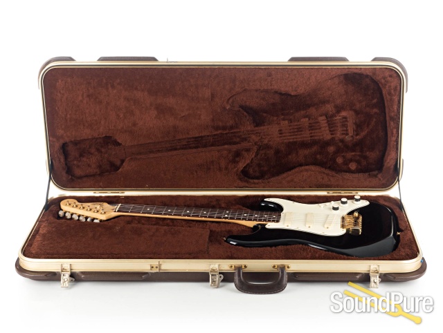 Fender 1983 Elite Strat Black #E330441 - Used — image 7