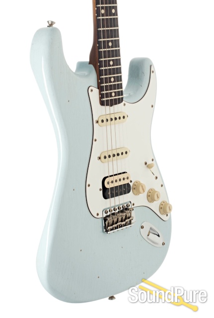 Fender CS '64 Strat Journeyman Sonic Blue #R98322 - Used — image 3
