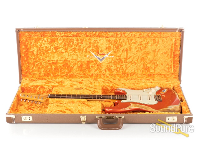 Fender CS LTD '63 Strat Relic Tangerine #CZ542529 - Used — image 7