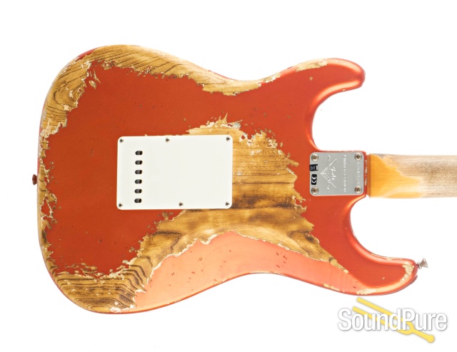 Fender CS LTD '63 Strat Relic Tangerine #CZ542529 - Used — image 9