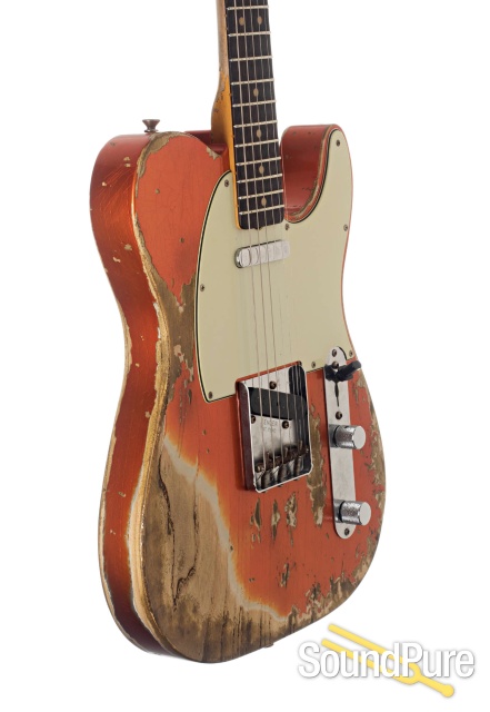Fender CS LTD '63 Telecaster Tangerine Relic #C254251 - Used — image 3