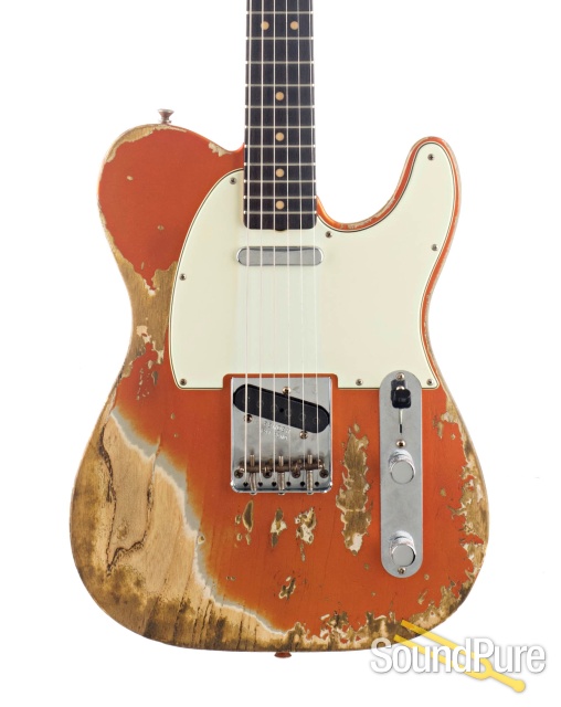 Fender CS LTD '63 Telecaster Tangerine Relic #C254251 - Used — image 1