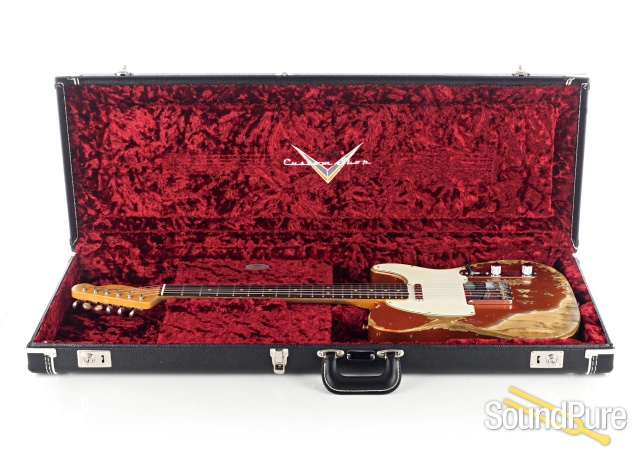 Fender CS LTD '63 Telecaster Tangerine Relic #C254251 - Used — image 7