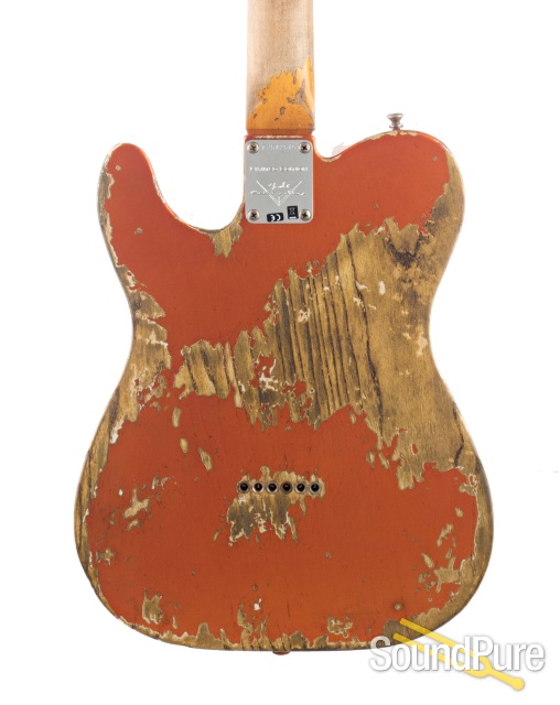Fender CS LTD '63 Telecaster Tangerine Relic #C254251 - Used — image 8