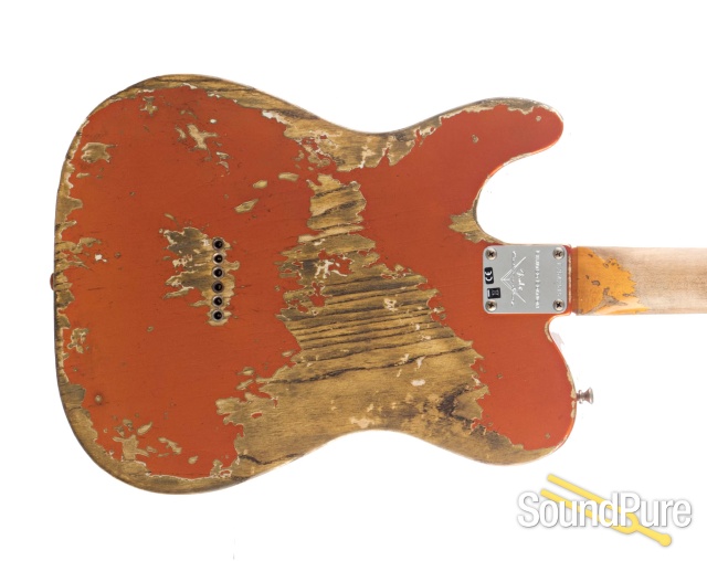 Fender CS LTD '63 Telecaster Tangerine Relic #C254251 - Used — image 9