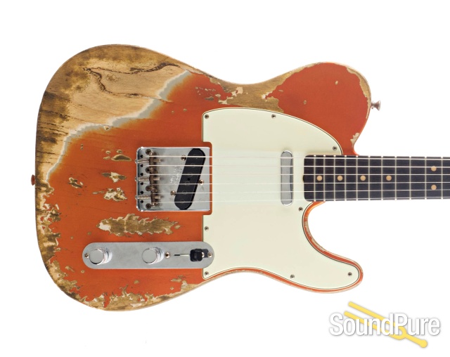 Fender CS LTD '63 Telecaster Tangerine Relic #C254251 - Used — image 11
