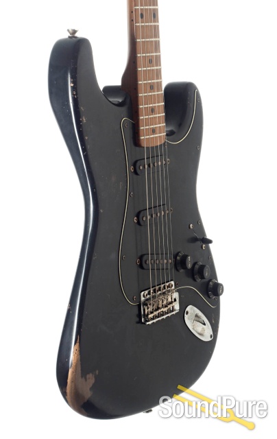 Mario Guitars S-Style Black SSS Electric #120487 — image 3