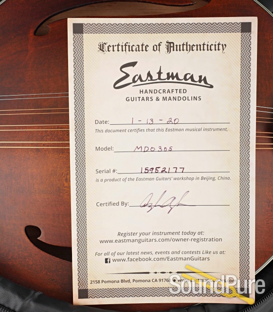Eastman MDO305 Octave Mandolin #15952177 — image 2