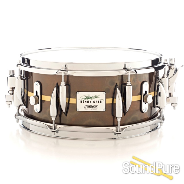 Sonor 13x5.75 Benny Greb Signature Snare Drum Brass — image 1