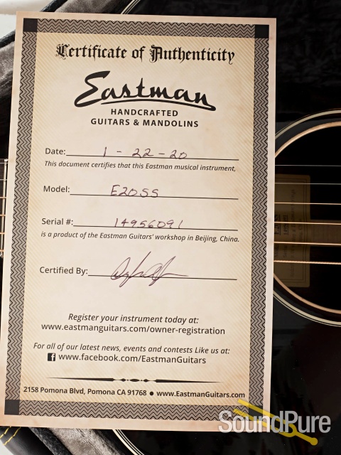 Eastman E20SS Adirondack/Rosewood Acoustic Guitar #14956091 — image 6