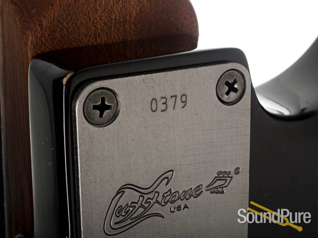 Luxxtone El Machete Black Aged w/ Floyd Rose HH NAMM #379 — image 9