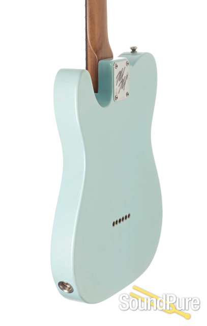 Mario Guitars T-Style Sonic Blue Light Relic #120486 — image 3