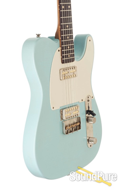 Mario Guitars T-Style Sonic Blue Light Relic #120486 — image 4