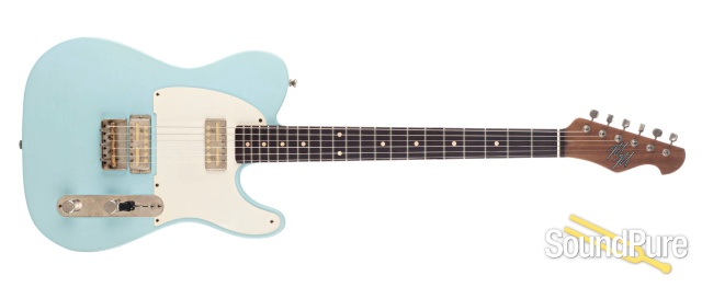 Mario Guitars T-Style Sonic Blue Light Relic #120486 — image 9