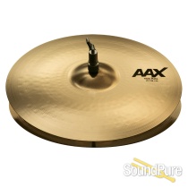 Sabian 15" AAX Thin Hi Hat Cymbals Brilliant Finish