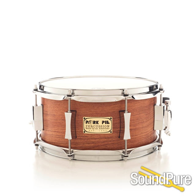Pork Pie 6x12 Birch Snare Drum-Bubinga Veneer — image 1