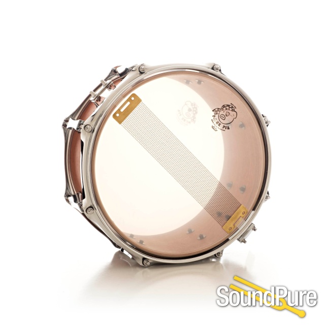 Pork Pie 6x12 Birch Snare Drum-Bubinga Veneer — image 3