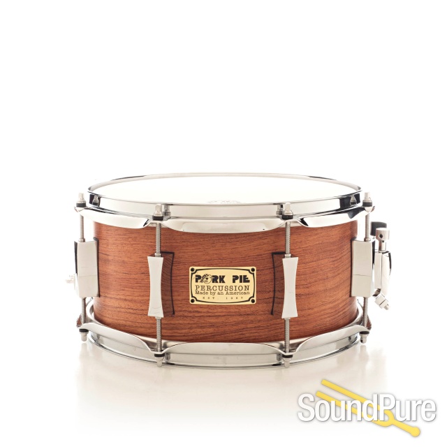 Pork Pie 7x12 Birch Snare Drum-Bubinga Veneer — image 1