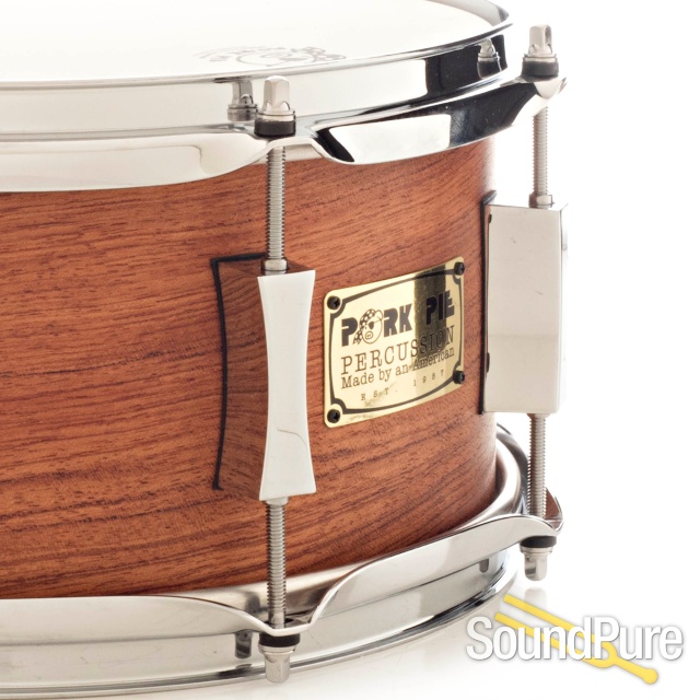 Pork Pie 7x12 Birch Snare Drum-Bubinga Veneer — image 5