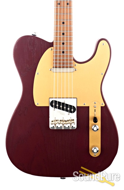 Suhr Andy Wood Signature Modern T Iron Red Electric #JS1L3Q — image 1