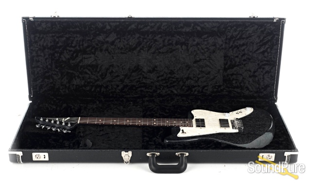 Anderson Raven Superbird Black w/ Dog Hair Guitar #01-26-20P — image 4