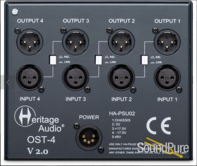 Heritage Audio OST-4 v2.0 Four-Slot 500-Series Rack — image 4