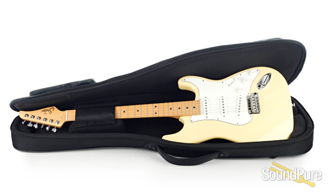 Suhr Classic S Vintage Yellow SSS Electric Guitar #JS9H8A — image 4