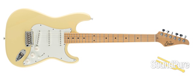 Suhr Classic S Vintage Yellow SSS Electric Guitar #JS9H8A — image 8
