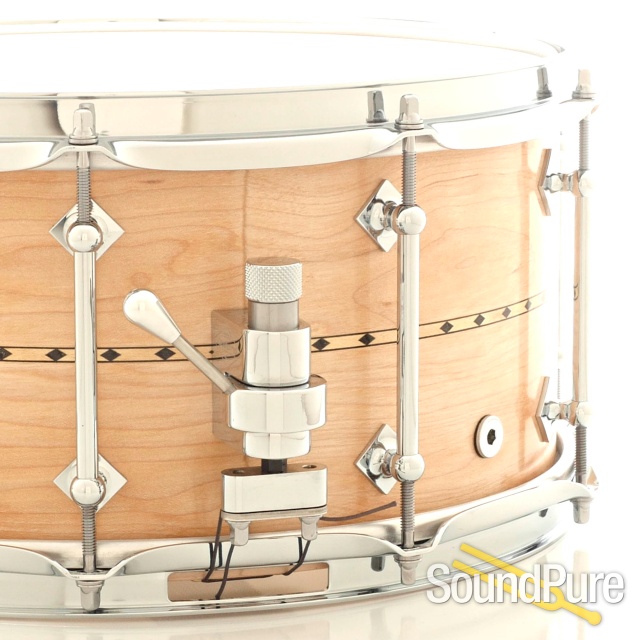 Craviotto 6.5x14 Maple Custom Snare Drum-Maple Inlay — image 2