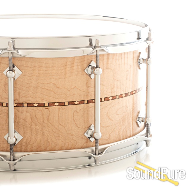 Craviotto 6.5x14 Private Reserve Curly Maple Snare Drum WI — image 3