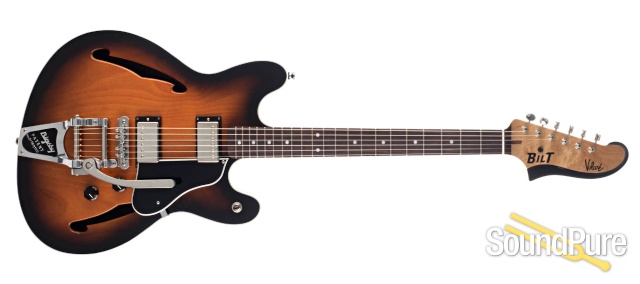 BilT Volare Flat Top Tobacco Burst Electric #19638 — image 8