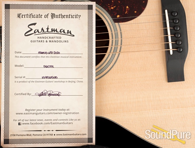Eastman E6OM Sitka/Mahogany Acoustic Guitar #15956545 — image 6