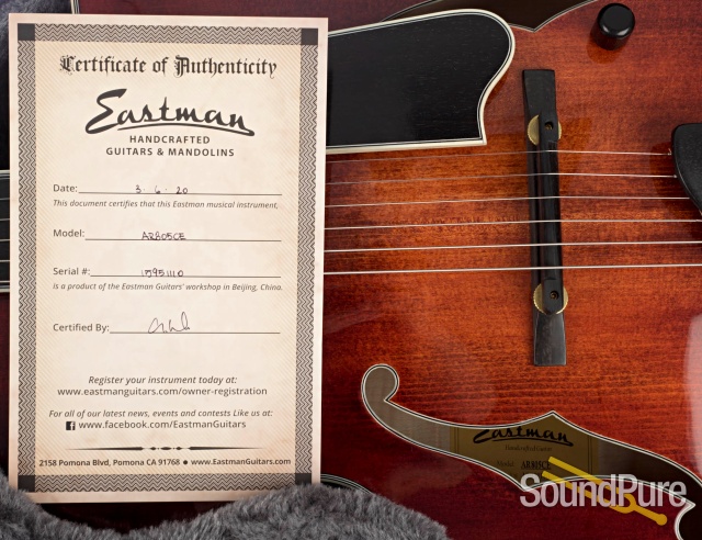 Eastman AR805CE Spruce/Maple Archtop Guitar #15951110 — image 5