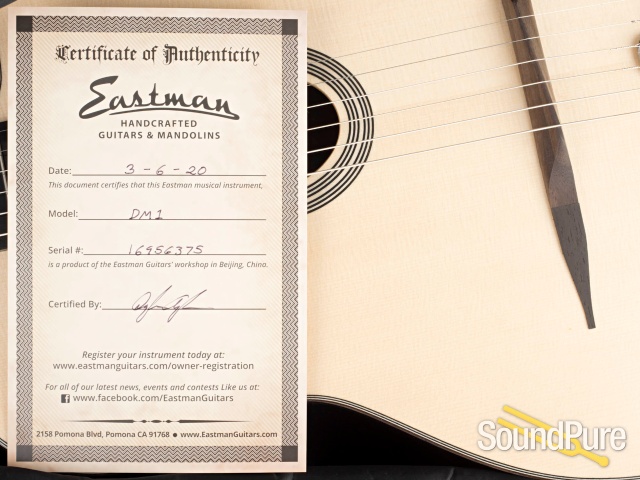 Eastman DM1 Natural Gypsy Jazz Acoustic Guitar #16956375 — image 5