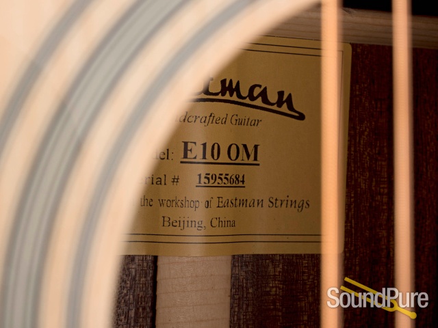 Eastman E10OM Adirondack/Mahogany Acoustic #15955684 — image 4