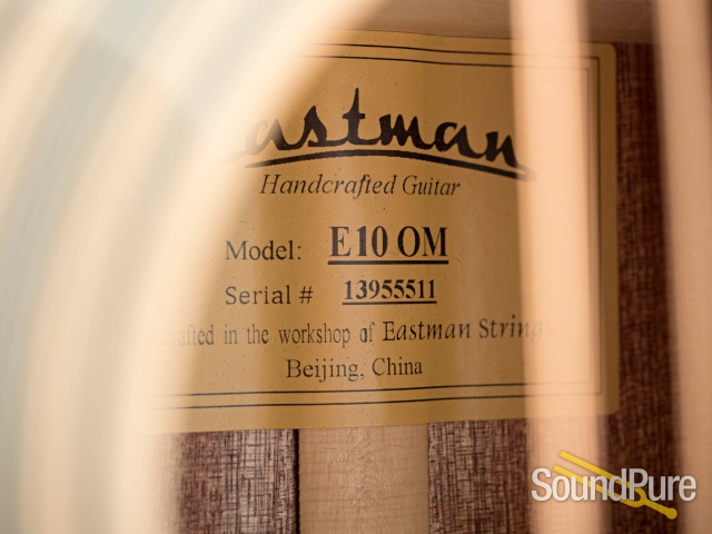 Eastman E10OM Adirondack/Mahogany Acoustic #13955511 — image 2