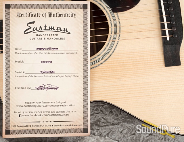 Eastman E10OM Adirondack/Mahogany Acoustic #15955185 — image 6