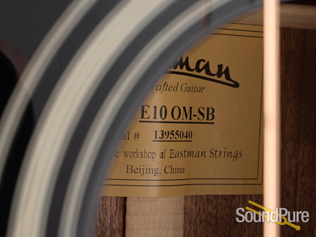 Eastman E10OM-SB Adirondack/Mahogany Acoustic #13955040 — image 4