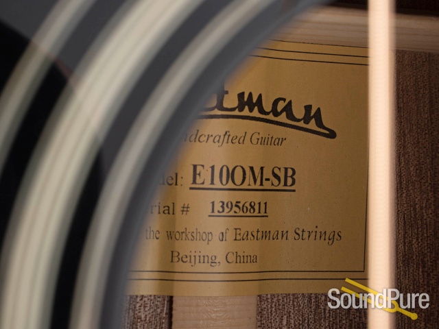 Eastman E10OM-SB Adirondack/Mahogany Acoustic #13956811 — image 4