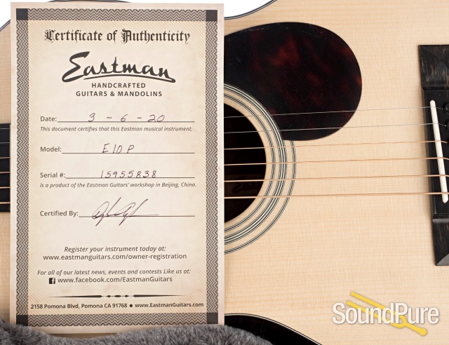 Eastman E10P Adirondack/Mahogany Acoustic Guitar #15955838 — image 6