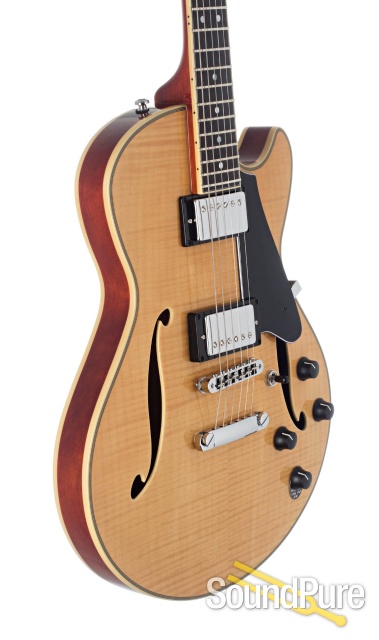 Comins GCS-1 Blonde Semi-Hollow Electric #112298 — image 3