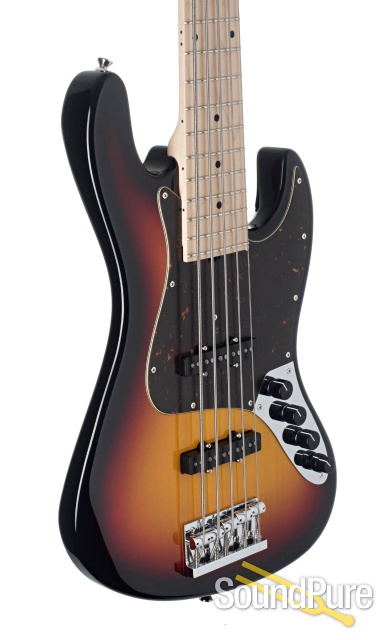 Sadowsky MV5 3-Tone Burst 5-String Electric Bass #M11036 — image 3