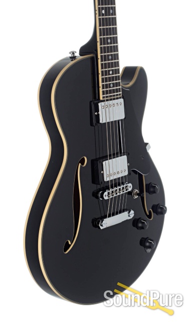 Comins GCS-1ES Black Semi-Hollow Electric #112209 — image 3