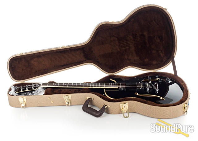 Comins GCS-1ES Black Semi-Hollow Electric #112209 — image 4