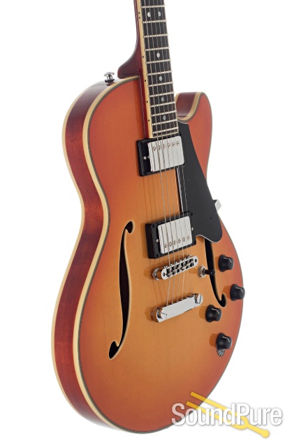 Comins GCS-1ES Tangerine Burst Semi-Hollow Electric #112198 — image 3