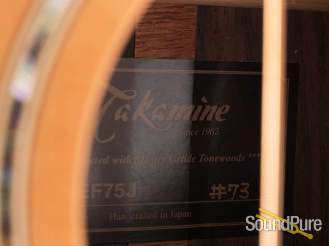 Takamine EF75J Sitka/Brazilian Rosewood Acoustic #73 - Used — image 4
