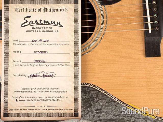 Eastman E20OM-TC Thermo Cured Addy/Rosewood #12955116 - Used — image 6