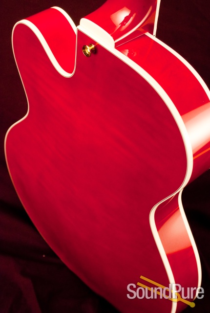 Benedetto Bravo Semi-Hollow One-Off Cherry Archtop Guitar — image 7