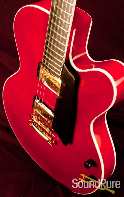 Benedetto Bravo Semi-Hollow One-Off Cherry Archtop Guitar — image 1